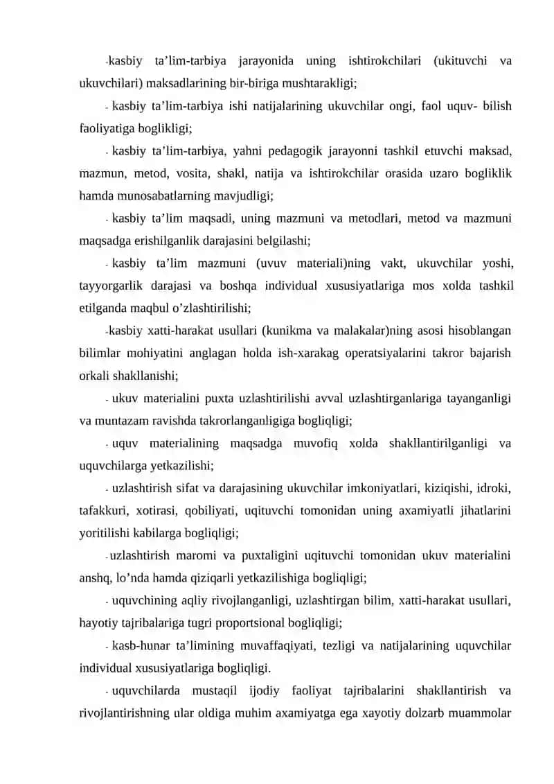 Kasb-hunar ta’limi jarayonining tizim sifatida turlari 3