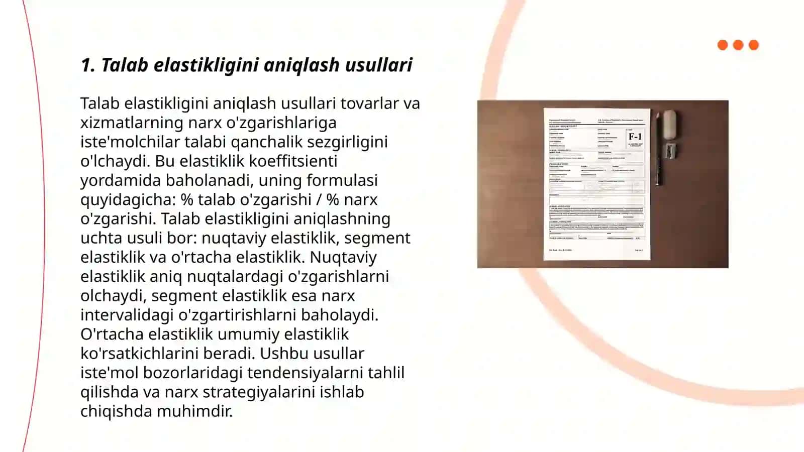 Talab elastikligini aniqlash usullari 3