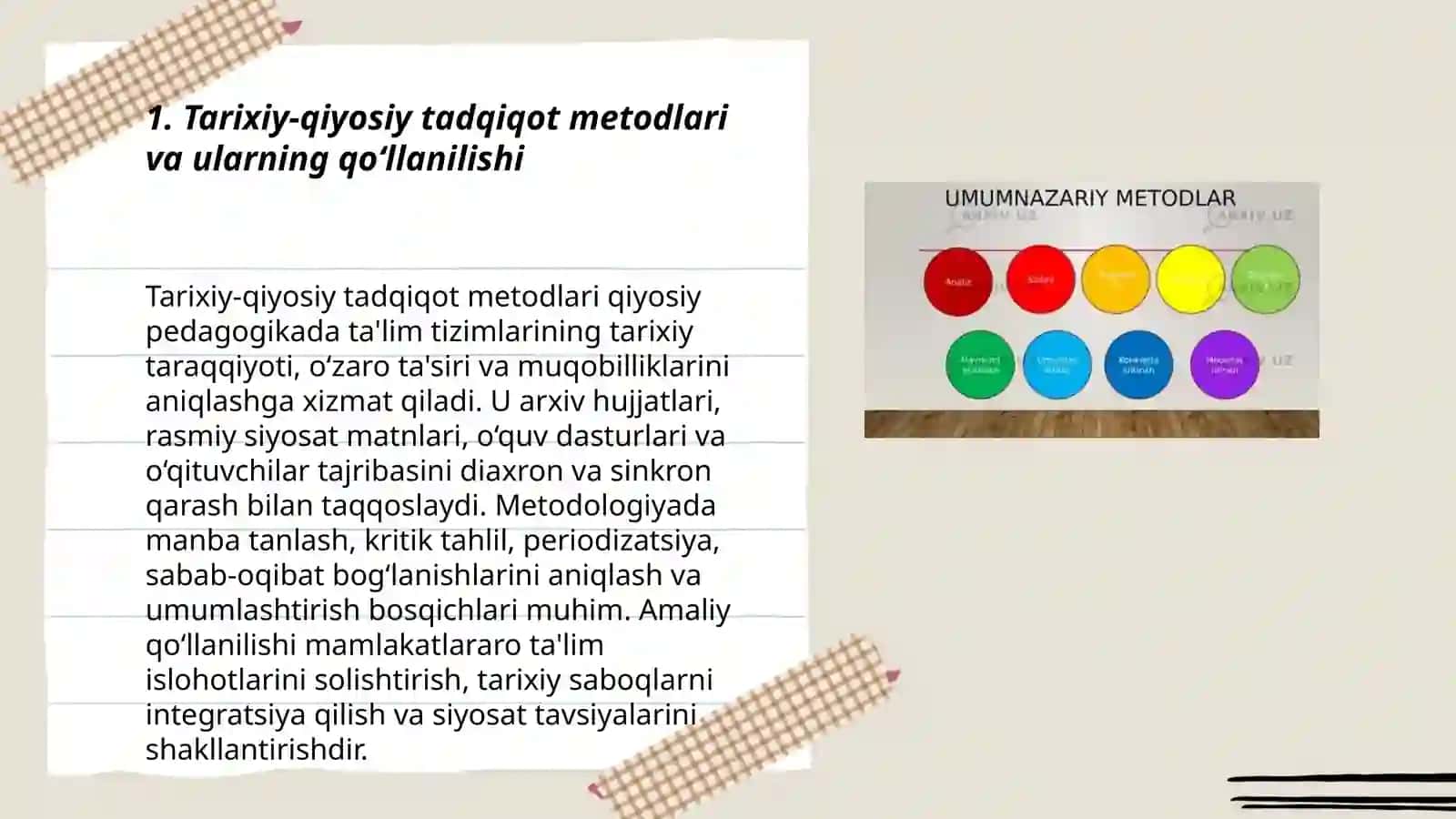 Qiyosiy Pedagogika Fanining Tadqiqot Metodlari 3