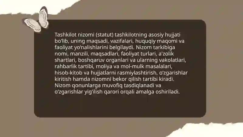 Tashkiliy hujjat turlari 3