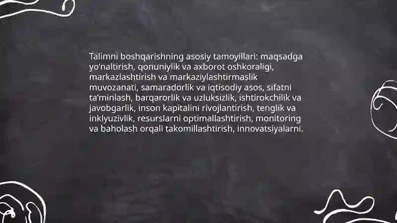 Talimni boshqarishning umumiy tamoyillari va mexanizmlari 3