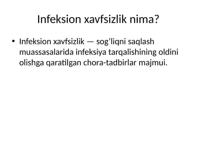 Infeksion xavfsizlik 3