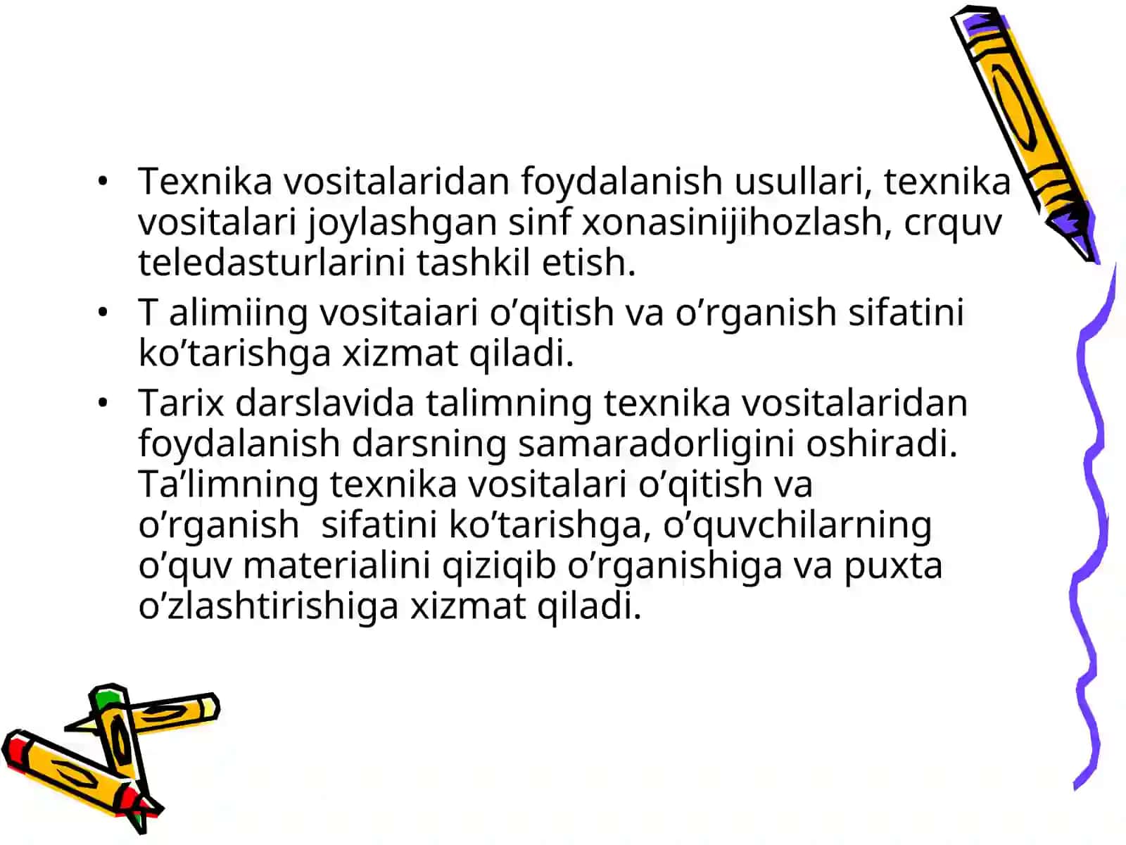 TARIX FANINI O’QITISHDA TEXNIKA VOSITALARIDAN FOYDALANISH 3