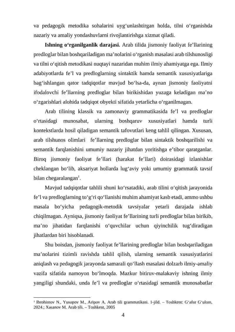 ARAB TILIDA JISMONIY FAOLIYAT FE’LLARINING LINGVISTIK XUSUSIYATLARI 3