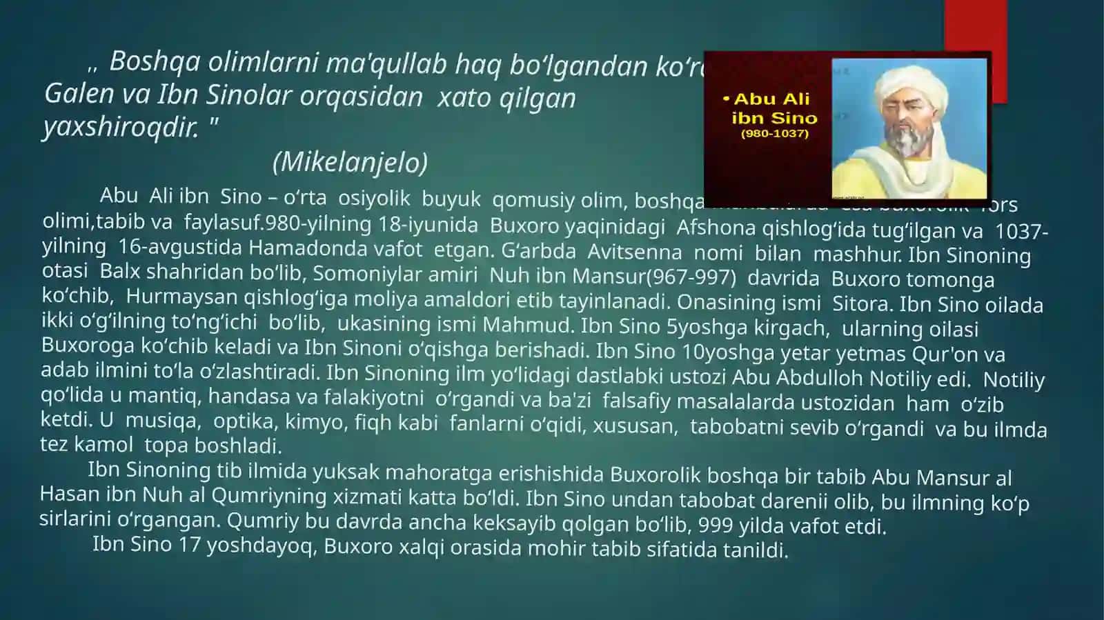 Ibn Sinoning tilshunoslikka oid asarlari tahlili 3