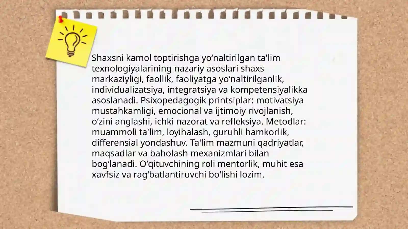 Shaxsni kamol toptirishga yoʻnaltirilgan taʼlim texnologiyalari.Integratsiya haqida umumiy tushuncha 3
