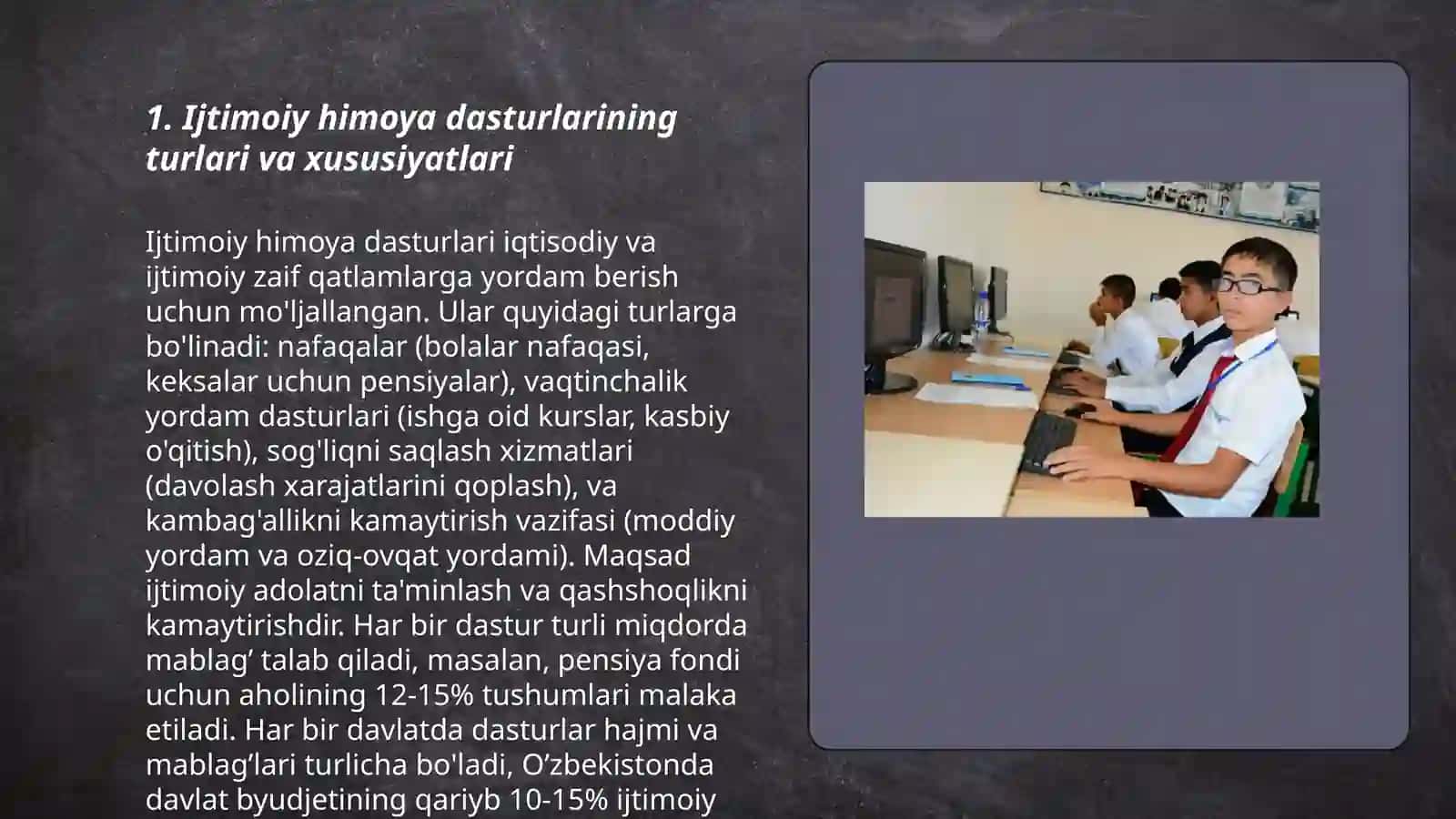Ijtimoiy himoya dasturlari,oilaviy munosabatlarda ijtimoiy himoya tizimi, ehtiyojmand qatlam bilan ijtimoiy ish 3