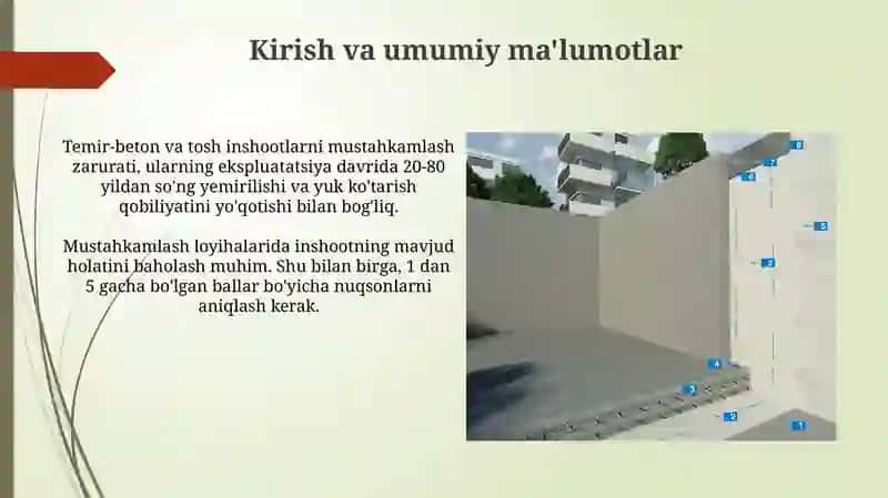 Temir-beton va tosh konstruksiyalarni kuchaytirishni loyihalash 3