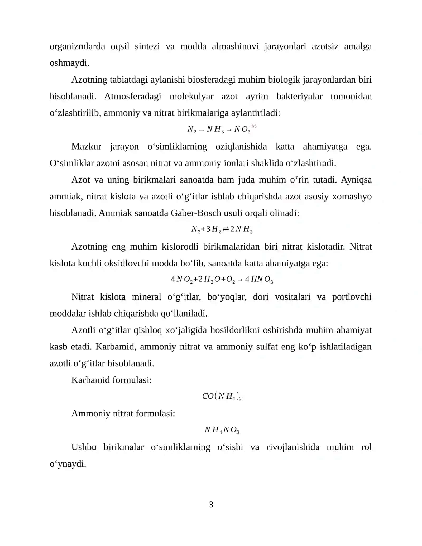 AZOT VA UNING BIRIKMALARI 3
