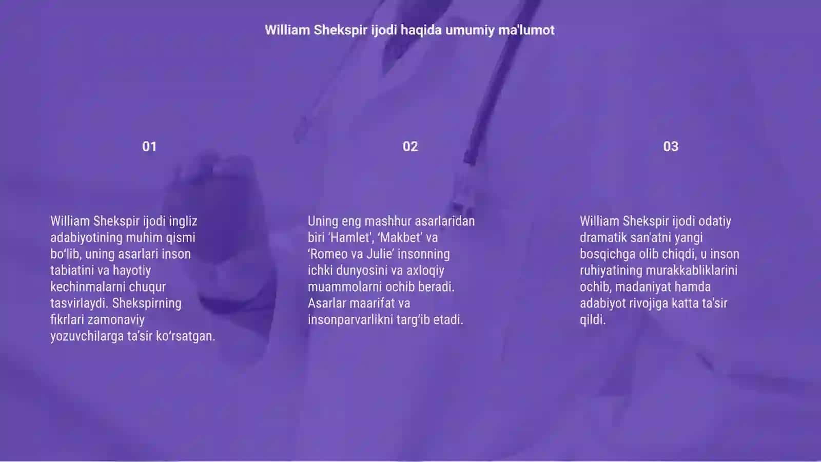 William Shekspir ijodi 3
