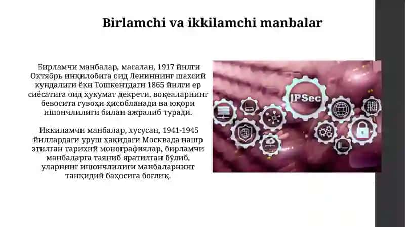 Axborot turlari va ishonchliligi 3