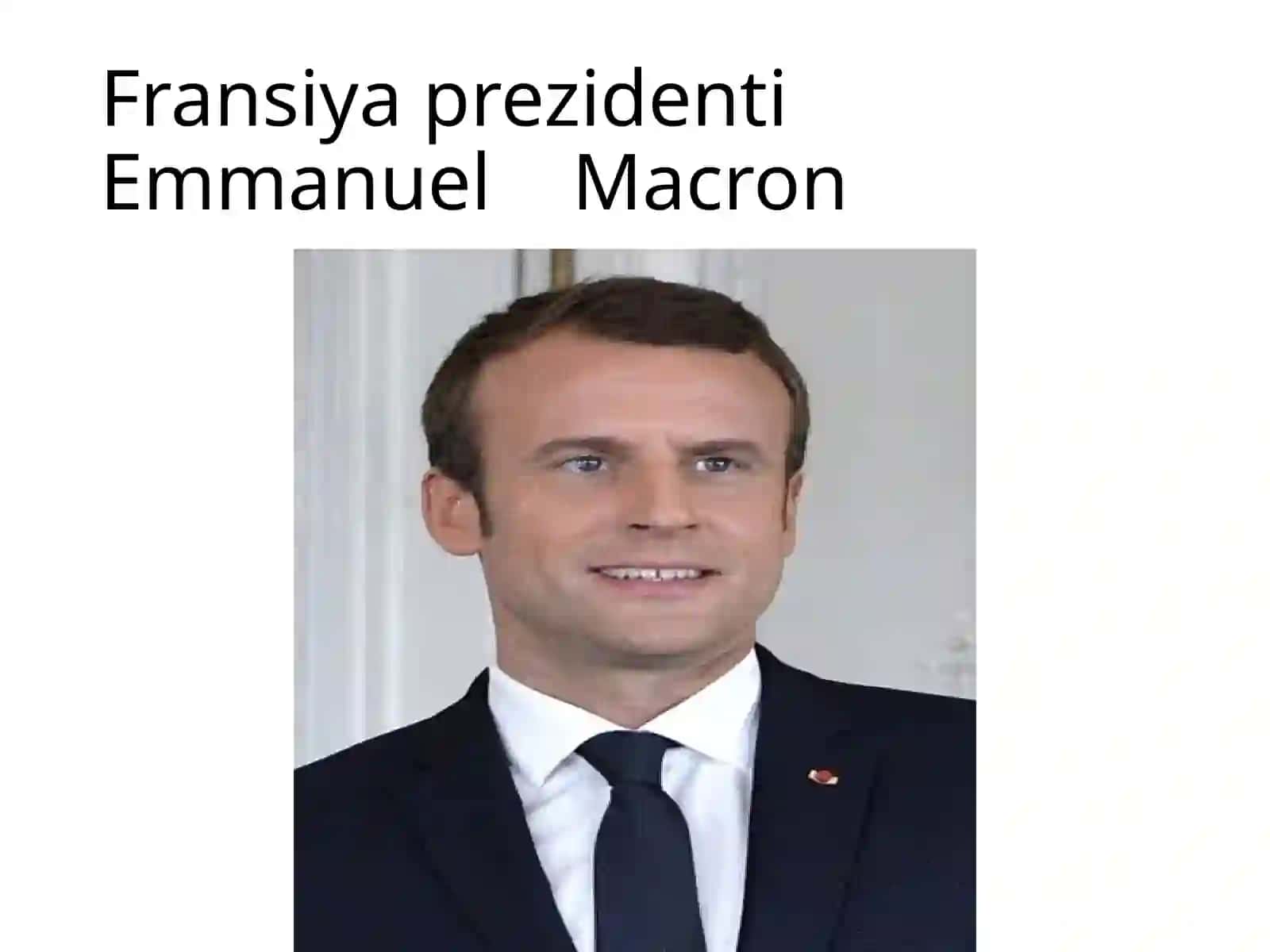Fransiya prezidenti Emmanuel Macron 3