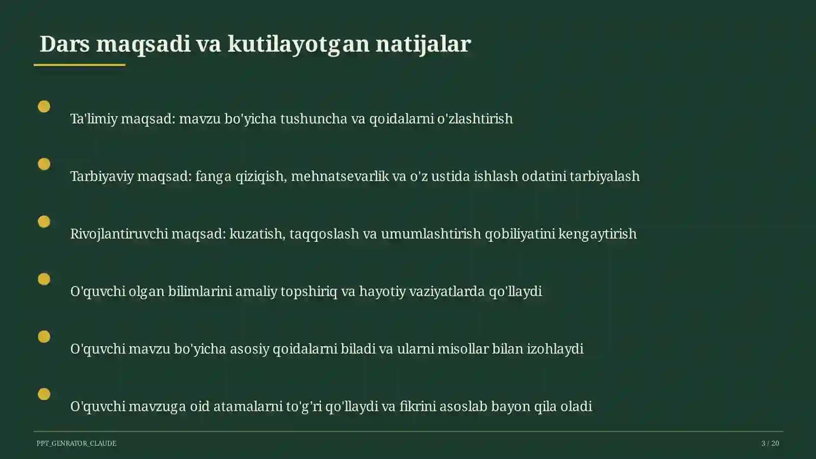 O'qituvchilar uchun: raqamli ta'lim texnologiyalari 3