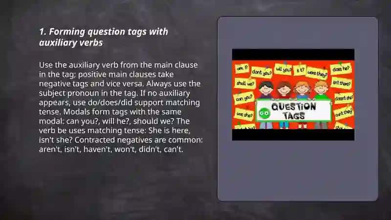 Question tags 3