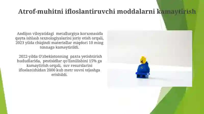 Ishlab chiqarishlarni atrof muhitga salbiy tasirlarni minimallashtirish 3