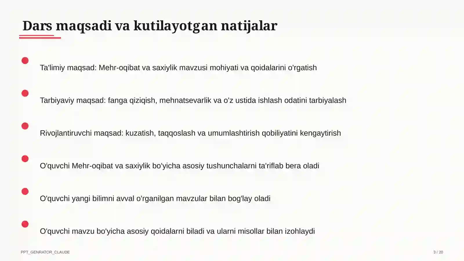 Mehr-oqibat va saxiylik (4-sinf) 3