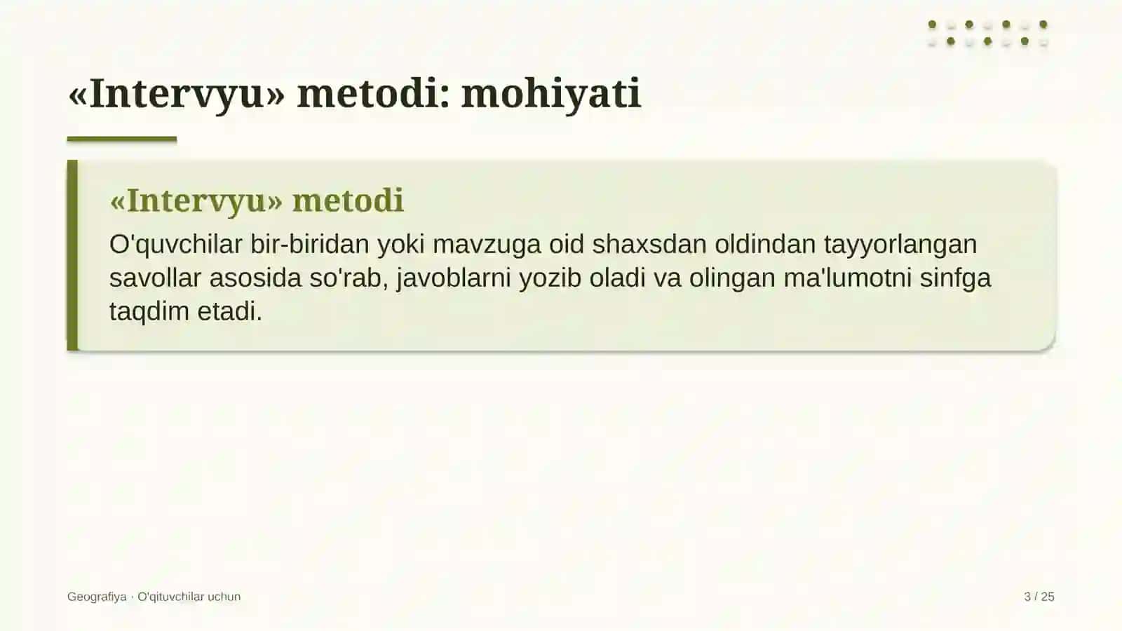 geografiya darslarida intervyu metodidan foydalanish 9553 3