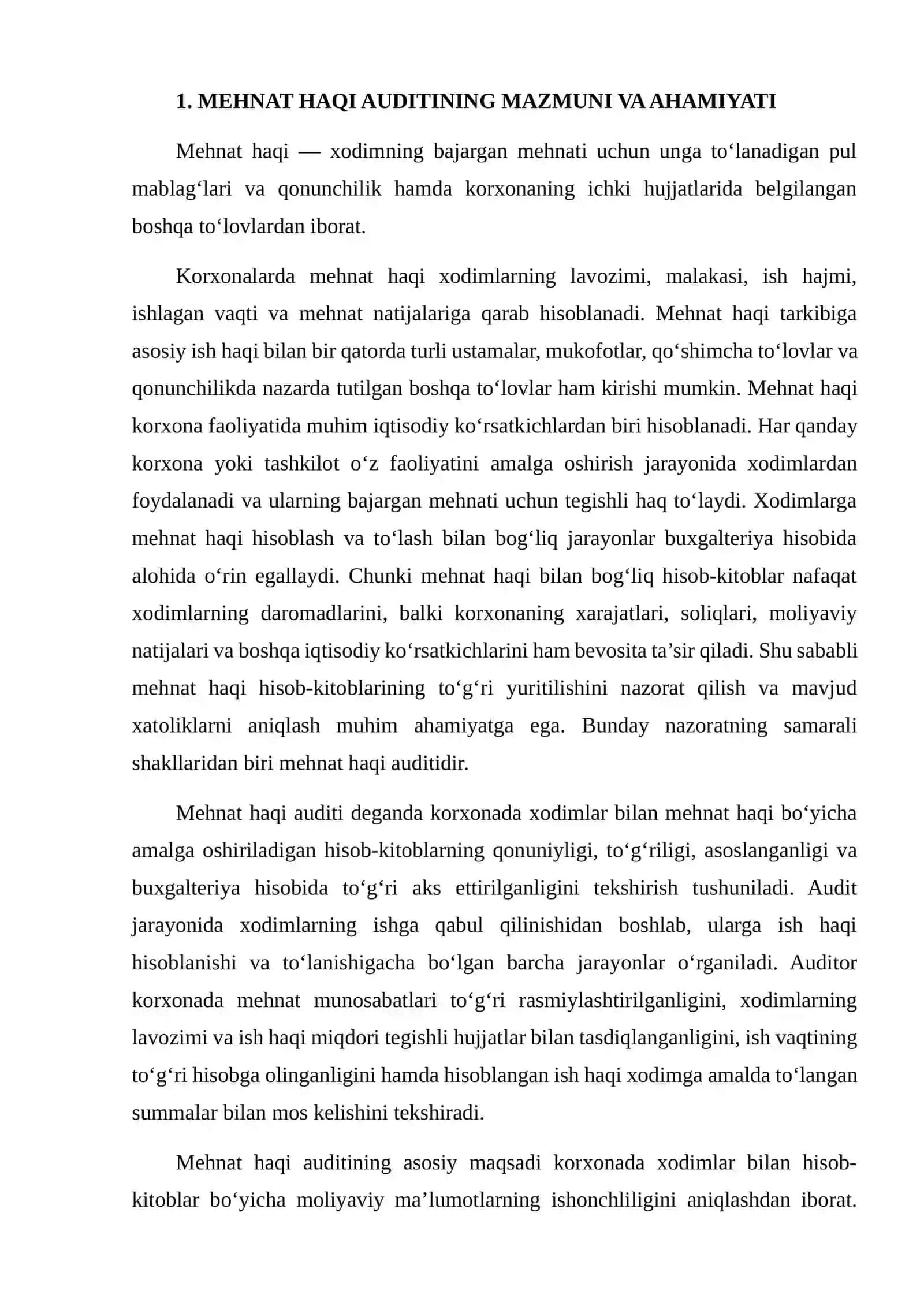Mehnat Haqi Auditda Uchraydigan Xatoliklar va Ularni Aniqlash 3