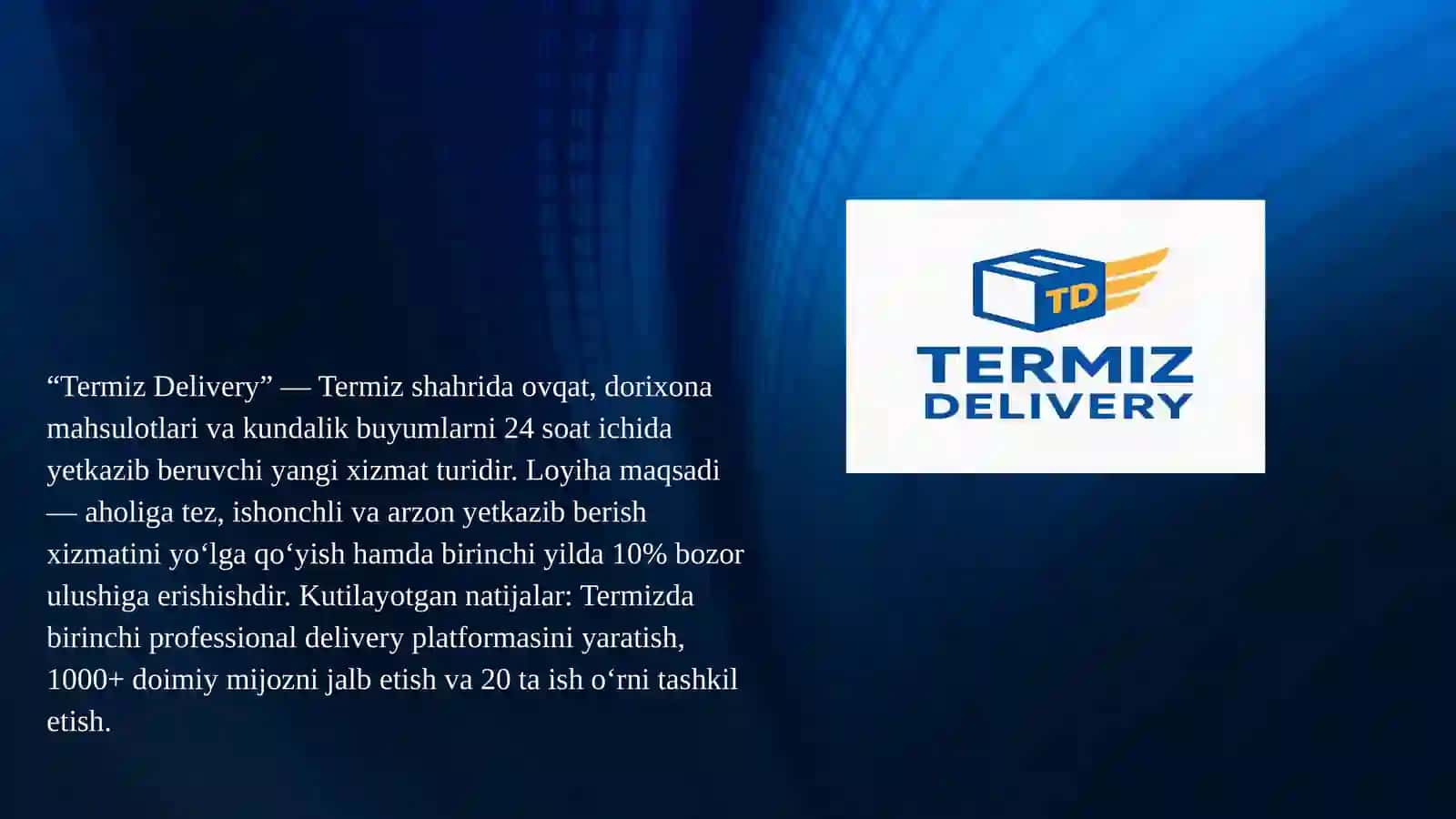 TERMIZ DELIVERY 3