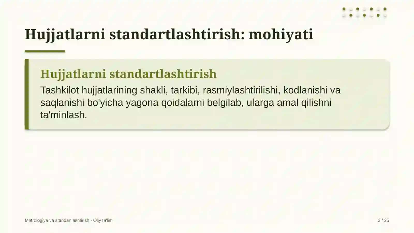 sog'liqni saqlash tizimida hujjatlarni standartlashtirish 3450 3