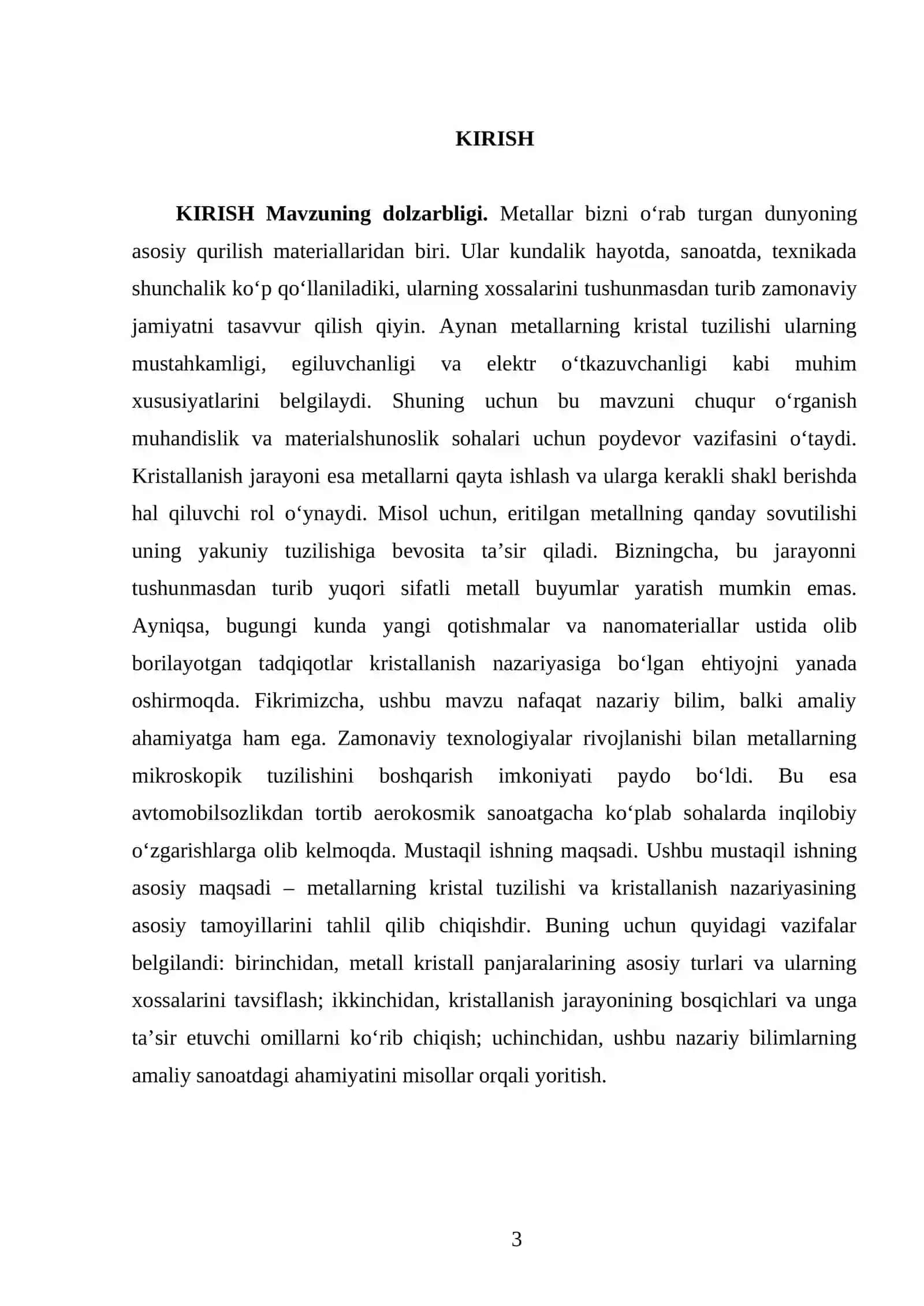 Metallarning kristal tuzilishi va kristallanish nazariyasi 3