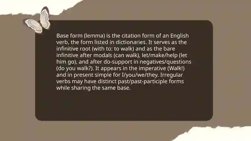 Verb forms 3