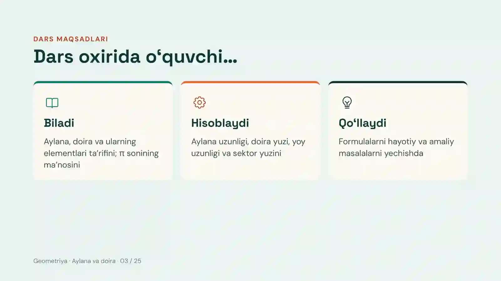 Aylana va doira 3
