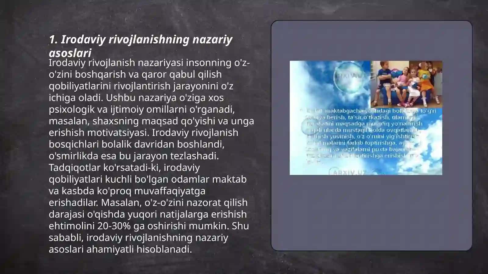 Maktabgacha boʻlgan yoshdagi bolaning irodaviy sohasining psixadiagnostikasi 3