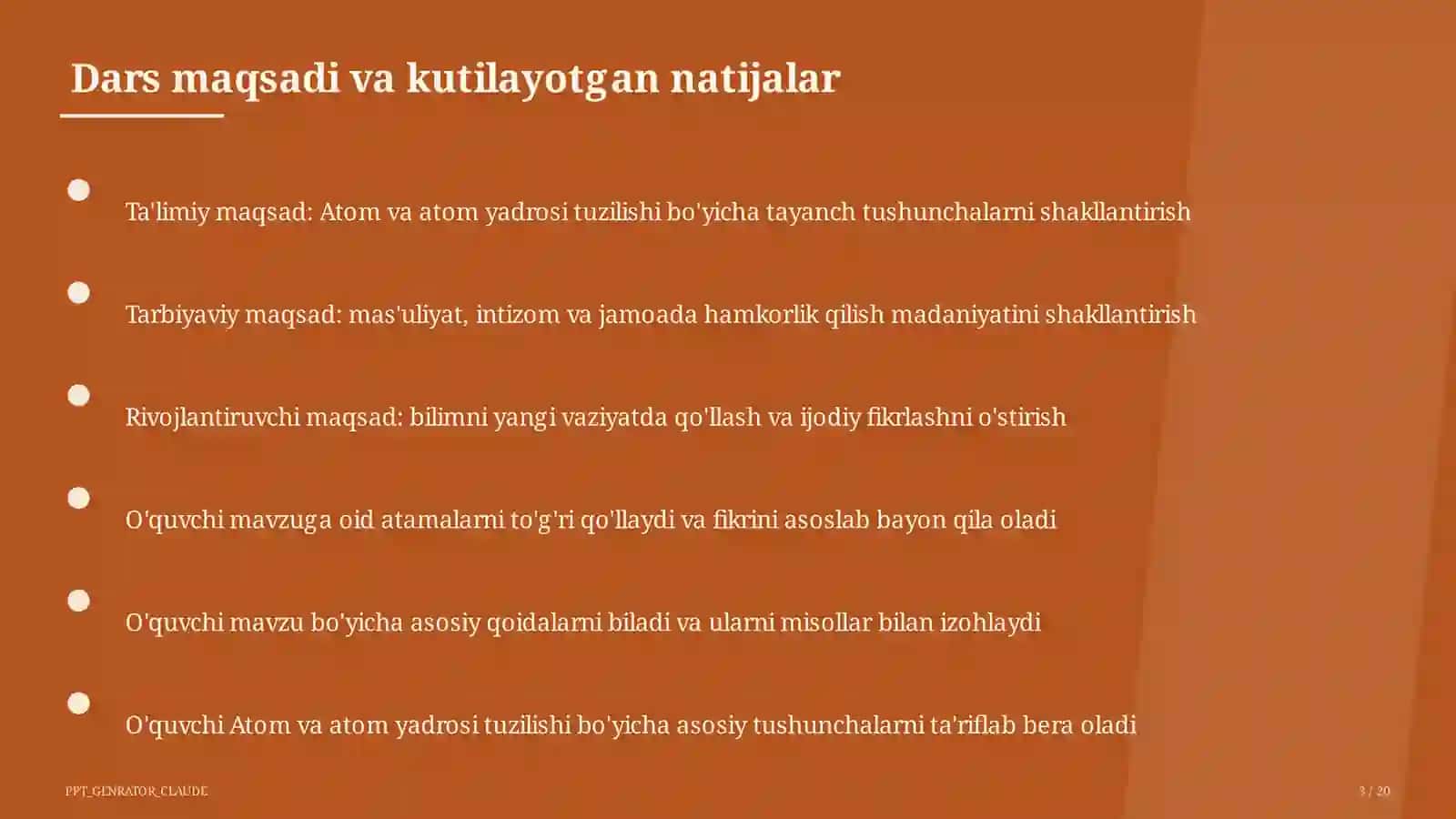Atom va atom yadrosi tuzilishi (11-sinf) 3