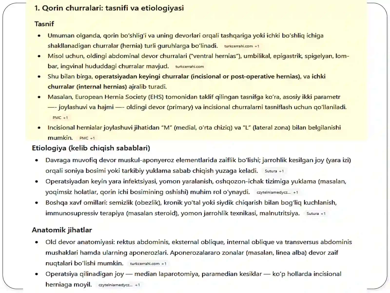 Operativ xirurgiya va topografik anatomiya fanidan 3