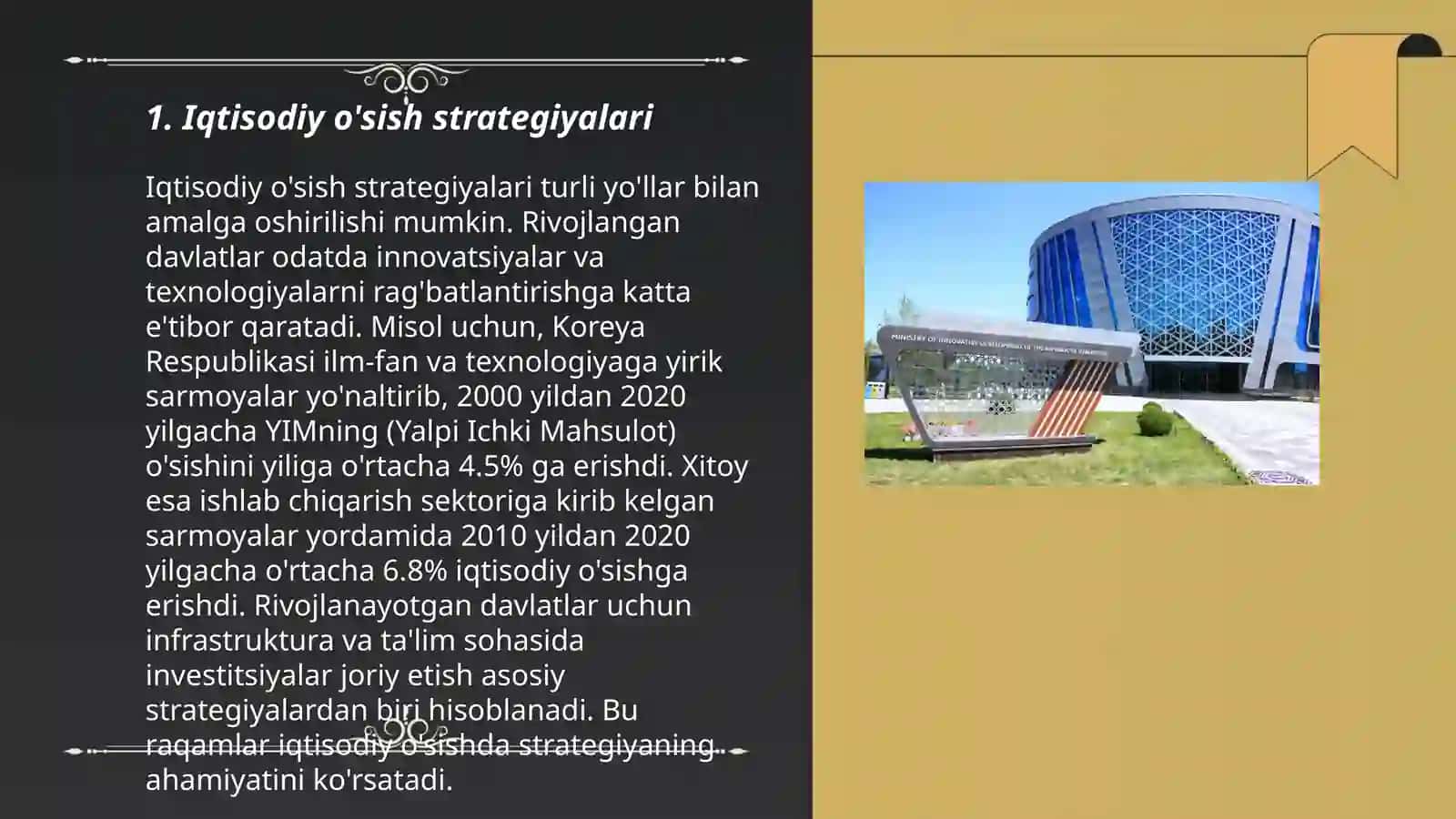 Iqtisodiy o'sish strategiyalari 3