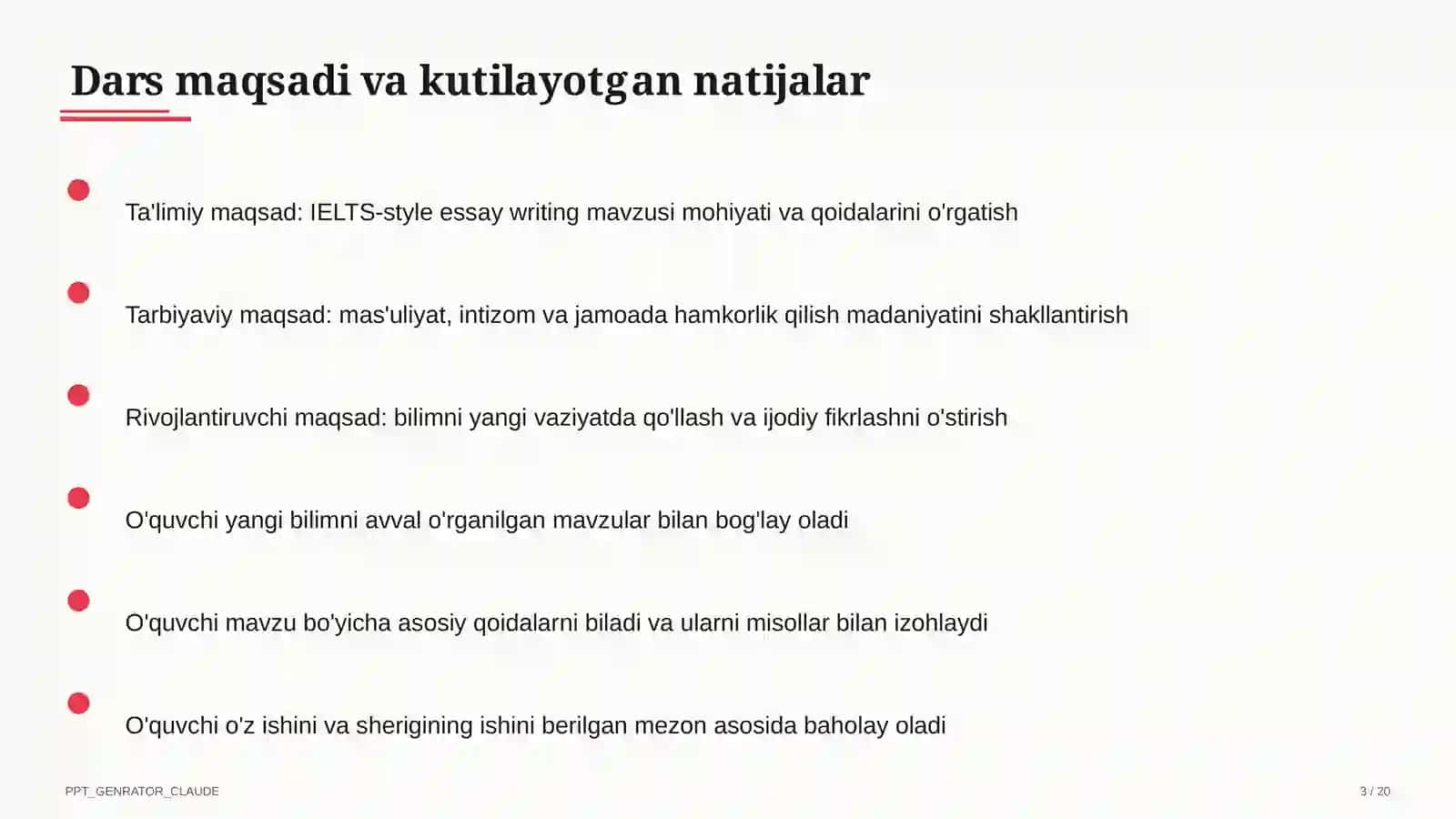 IELTS-style essay writing (11-sinf) 3