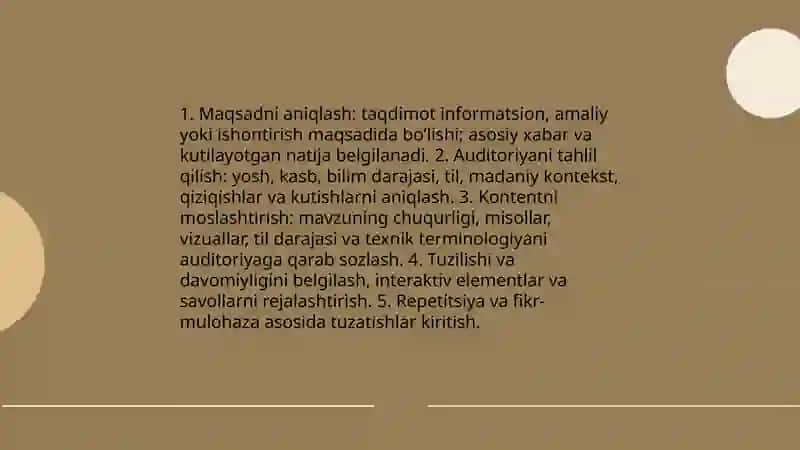 Taqdimot namoyishini boshqarish 3