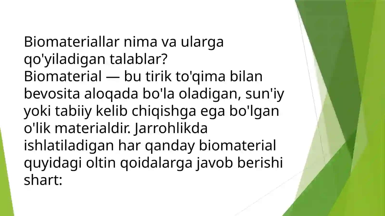 Jarrohlikda biomateriallar va implantlardan foydalanish 3