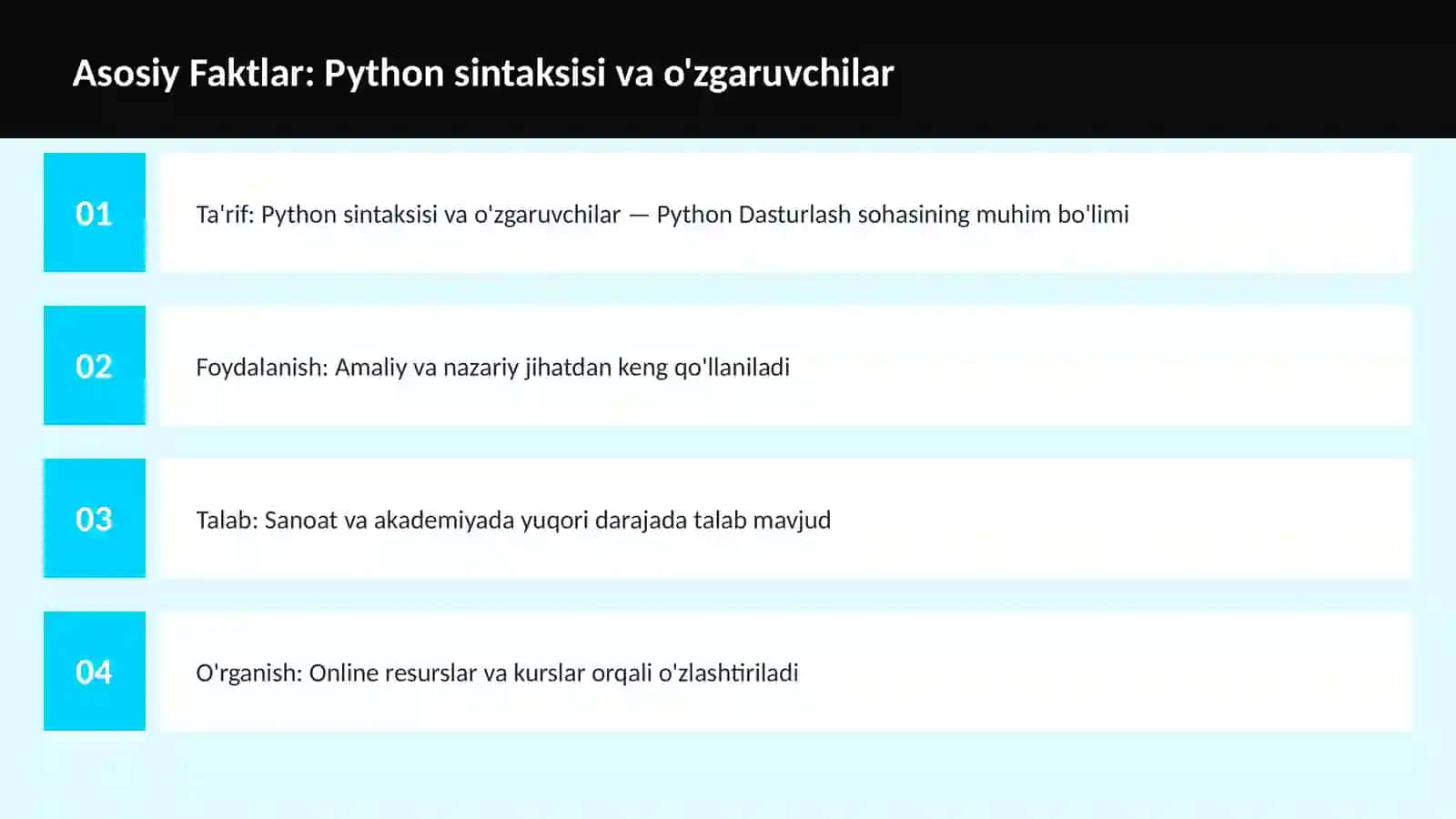 PYTHON DASTURLASH 3