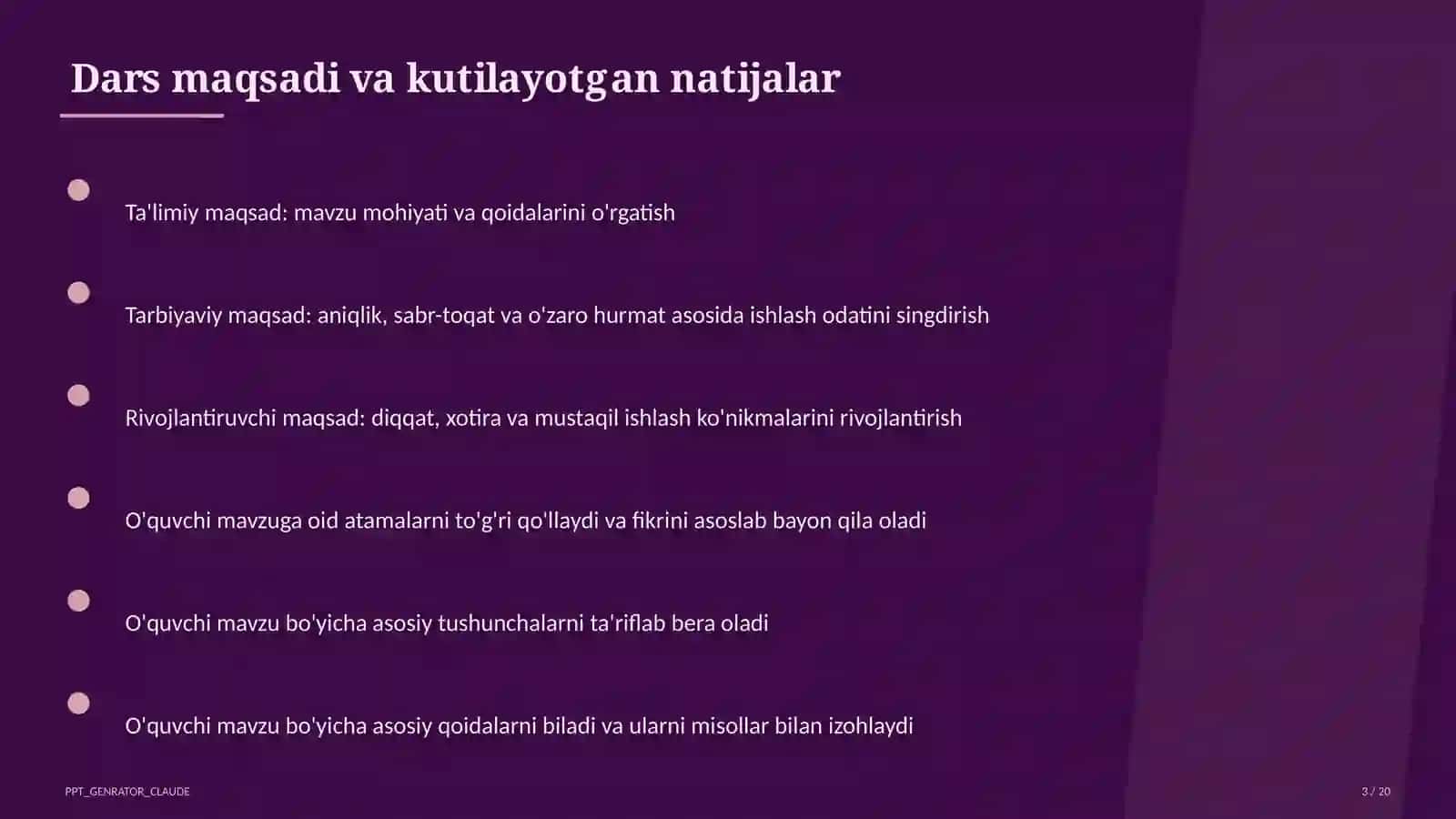 PowerPoint dasturida taqdimot yaratish (7-sinf) 3
