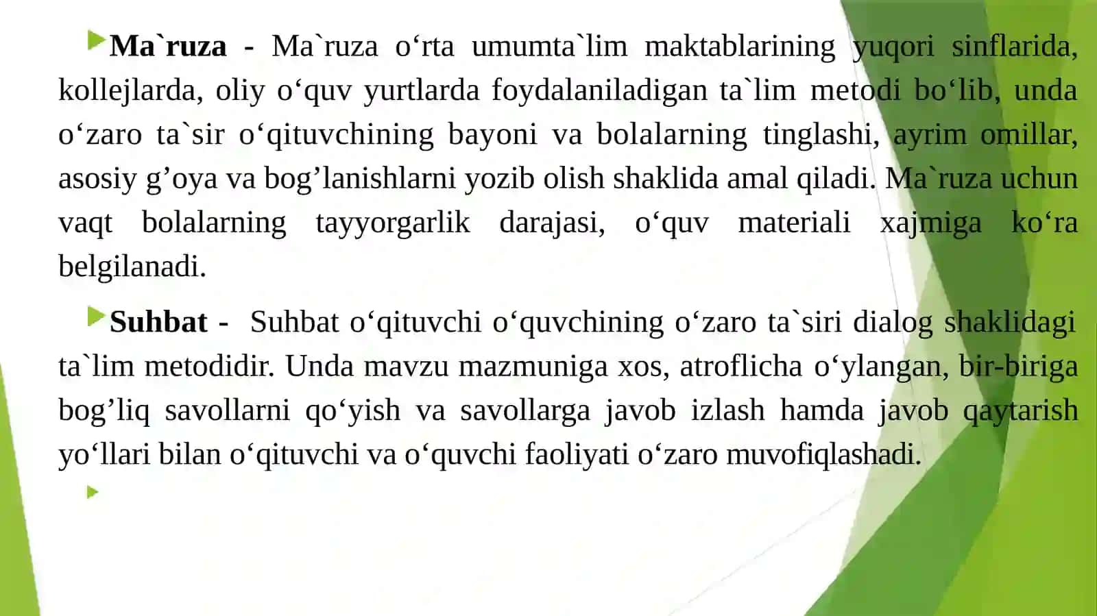Ta’limning tashkiliy shakllari va metodlari 3