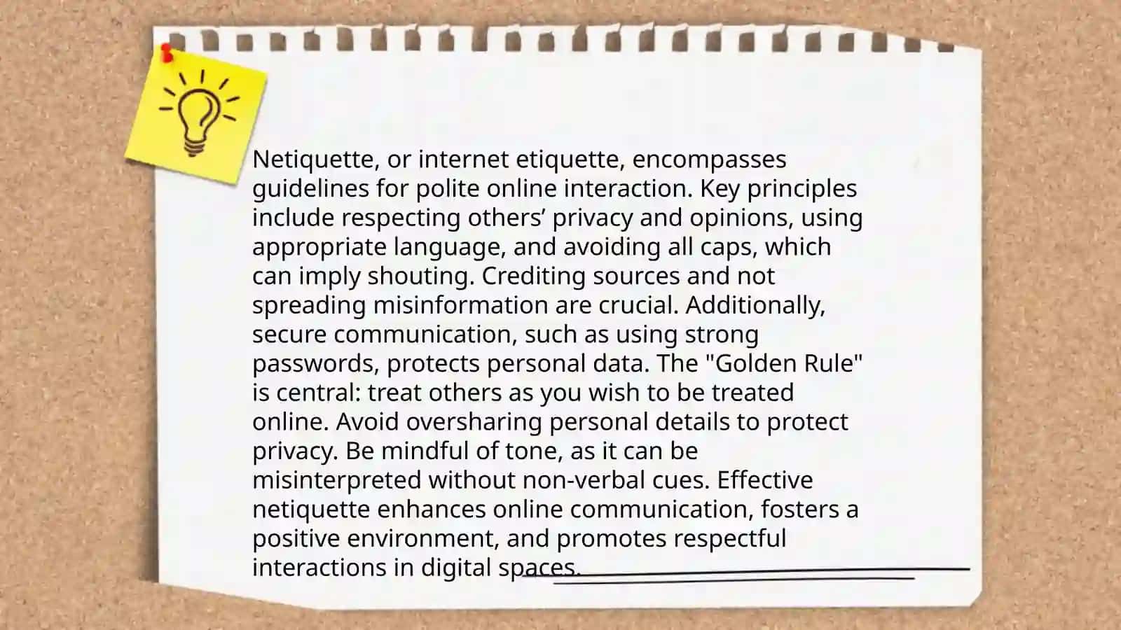 On-line etiquette 3