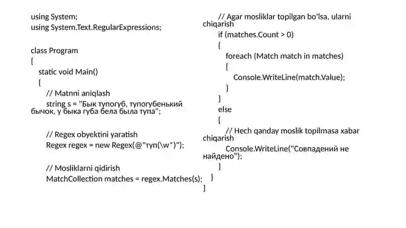 Regulyar ifodalar 3