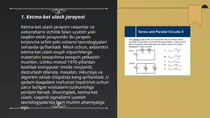 Ketma-ket va parallel ulangan quvurlar xarakteristikasi 3