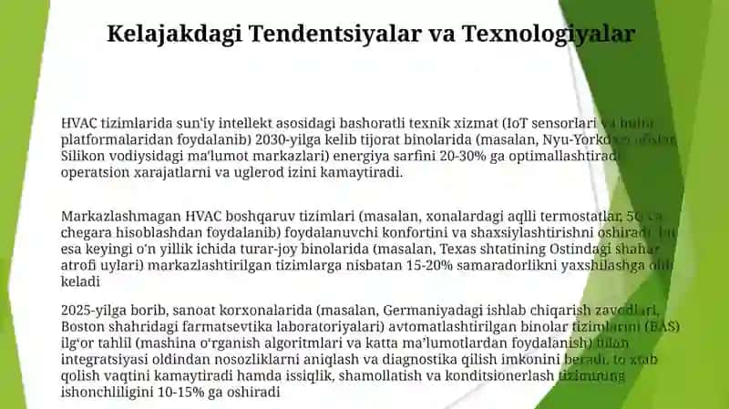 HVAC tizimlarida sun'iy intellekt asosidagi bashoratli texnik xizmat 3