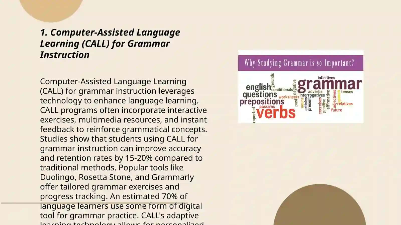Technologies of teaching Grammar 3
