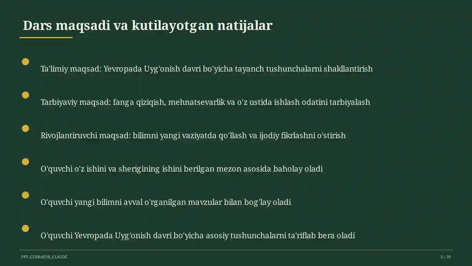 Yevropada Uyg'onish davri (8-sinf) 3