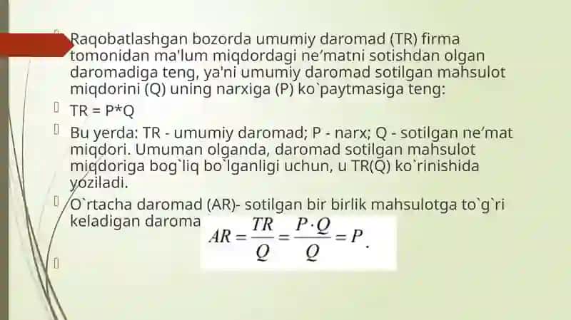 Qisqa muddatli oralig`da bozor 3