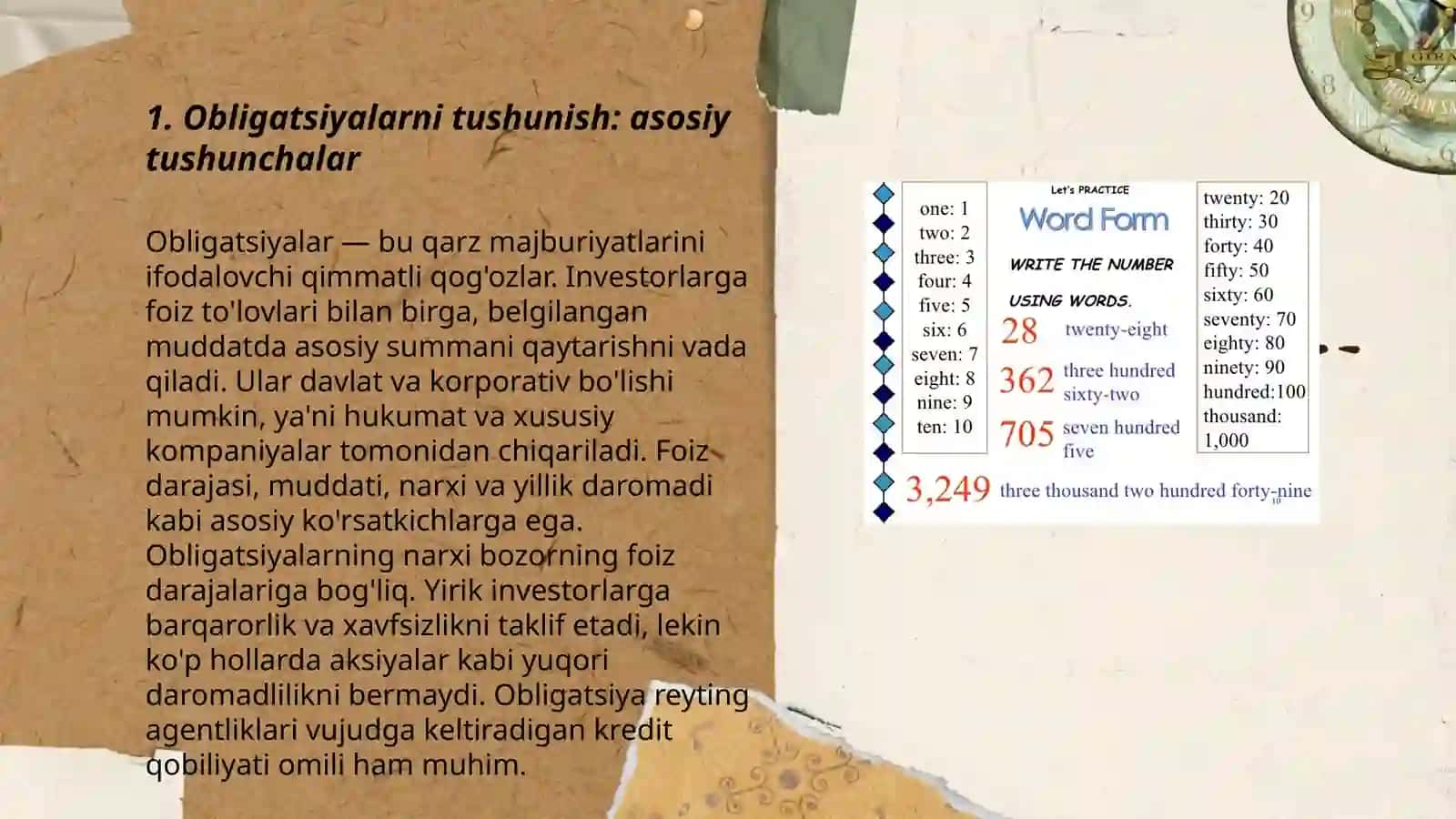 Obligatsiya turlari va ularning haqiqiy qiymatini baholash 3