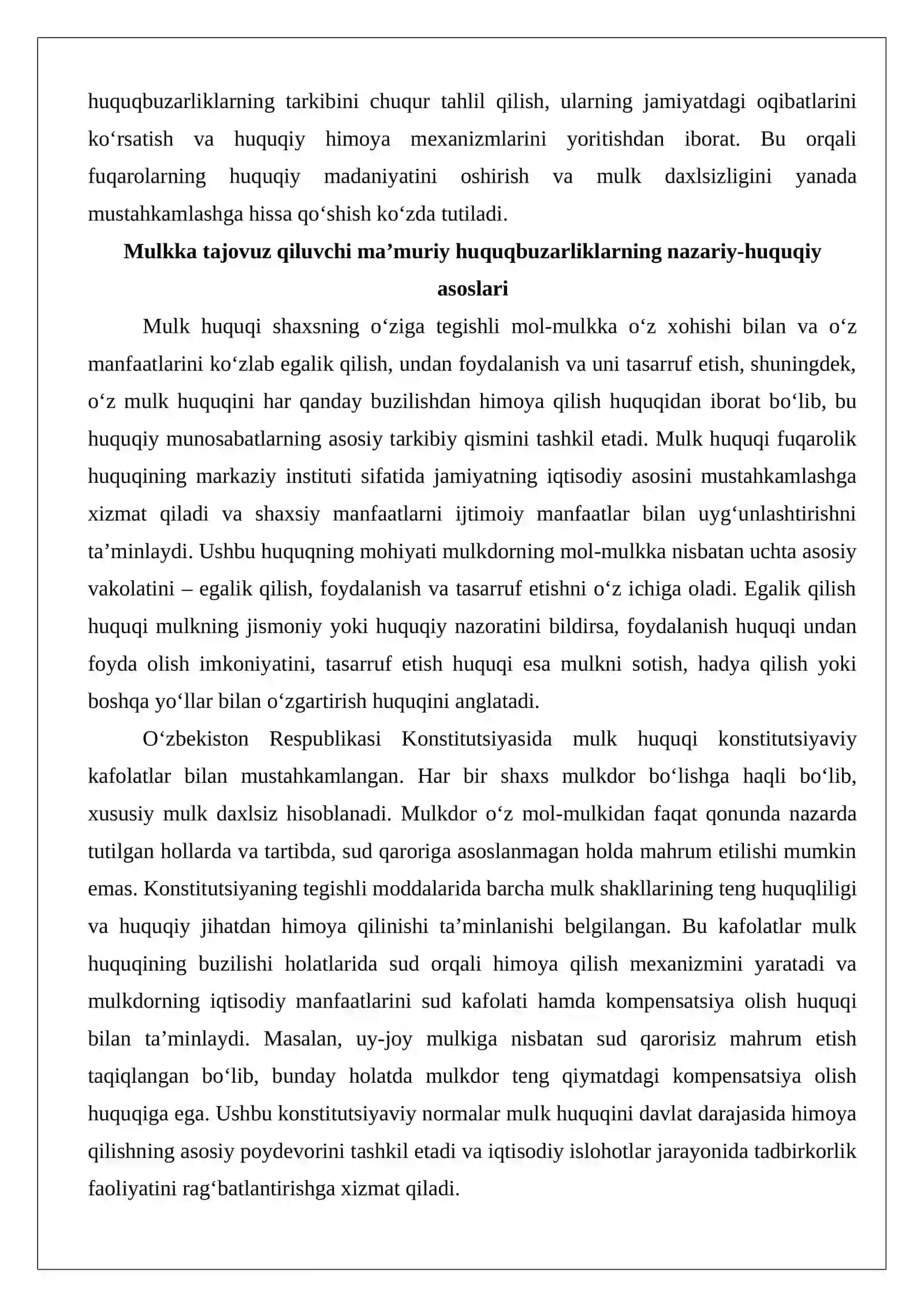 Mulkka tajovuz qiluvchi ma’muriy huquqbuzarliklar tarkibi 3