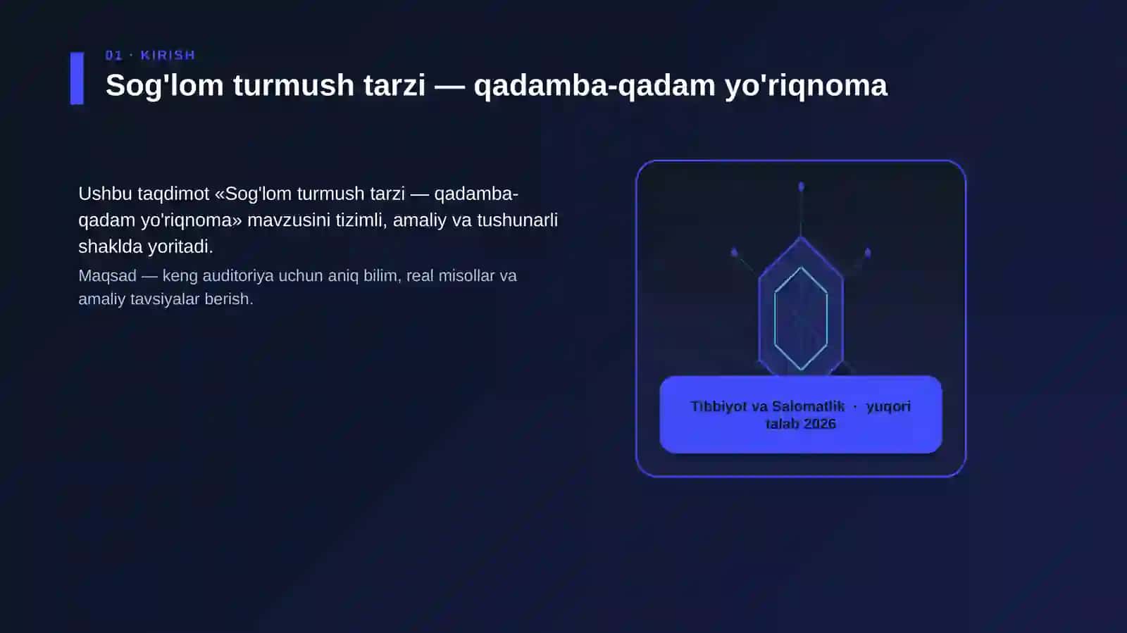 Sog'lom turmush tarzi — qadamba-qadam yo'riqnoma 3