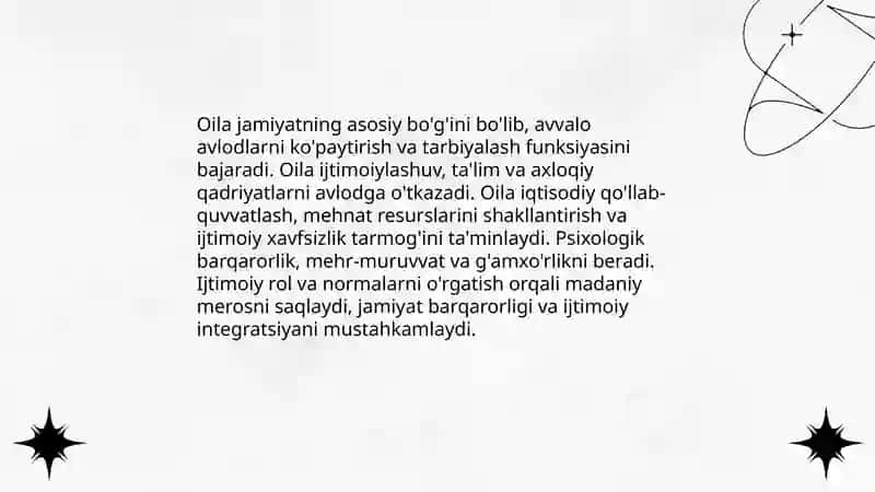 Oilaning jamiyatdagi roli 3