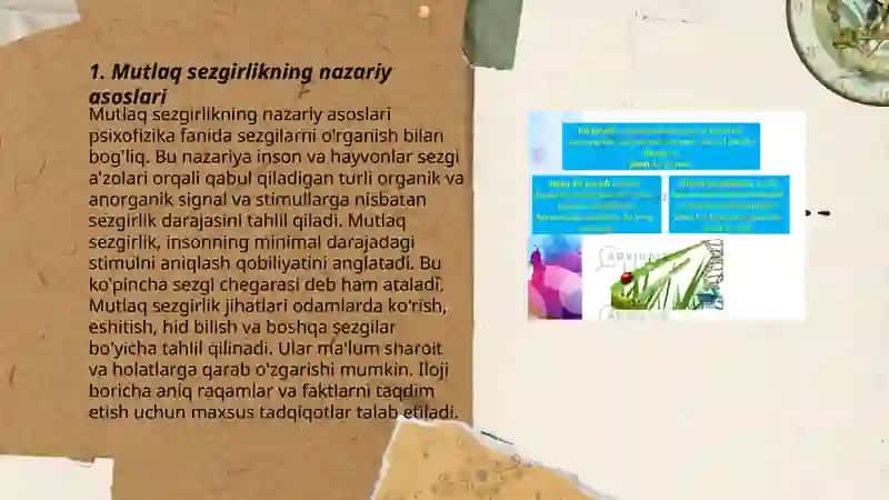 Mutloq va diffentsial sezgirlikni õrganish 3