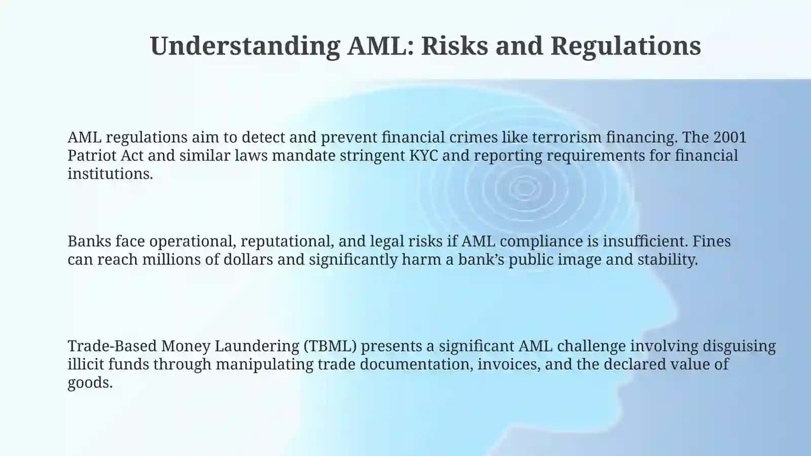 Anti- money laundering (AML) inbanks 3
